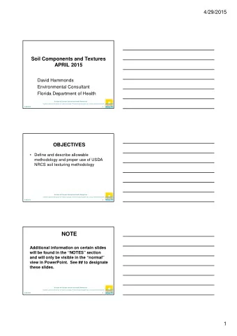 NOTE  Additional information on certain slides  will be found in the NOTES section  and will