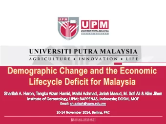 MALAYSIAN DEMOGRAPHIC PATTERNS  1  2  DATA AND ESTIMATION  3  FINDINGS AND IMPLICATIONS  4