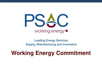 Working Energy Commitment  Working Energy Commitment  Founding Members  Working Energy Commitment