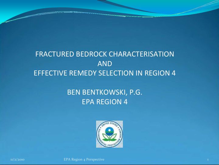 fractured bedrock characterisation and effective remedy