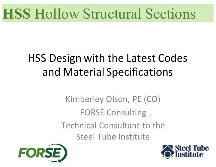 hss hollow structural sections