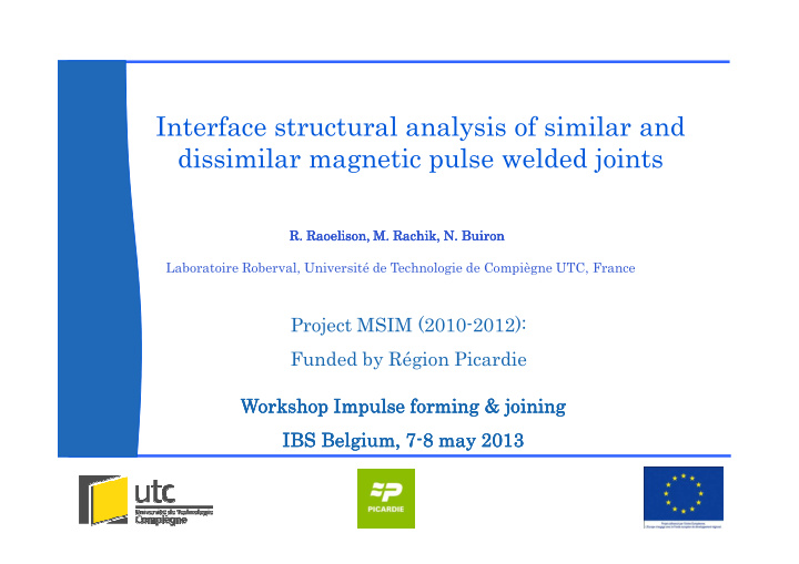 interface structural analysis of similar and dissimilar