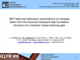 structure of a container vessel steering gear  C. Dellabiancia, M. Dellabiancia, P. Del Chiaro, L.