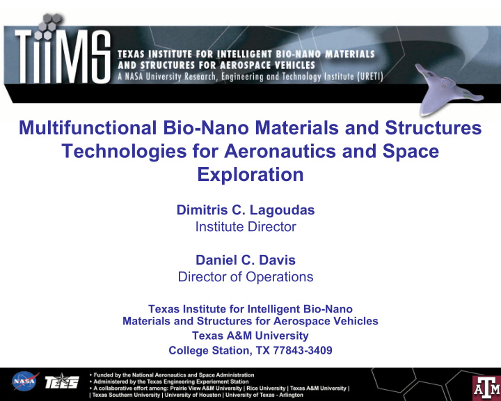 multifunctional bio nano materials and structures