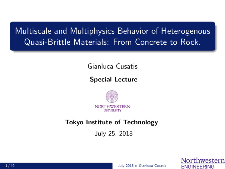 multiscale and multiphysics behavior of heterogenous