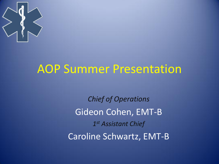 aop summer presentation