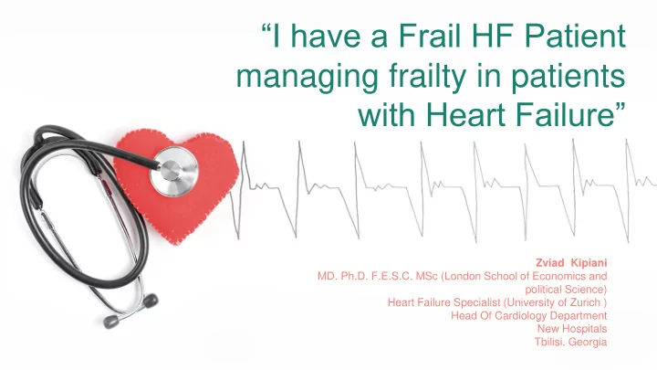 managing frailty in patients