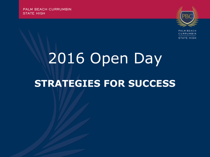2016 open day