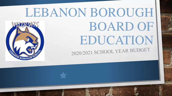 lebanon borough