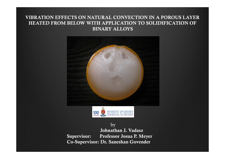 vibration effects on natural convection in a porous layer