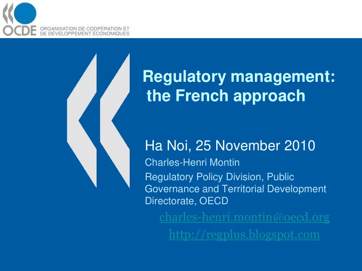 the french approach