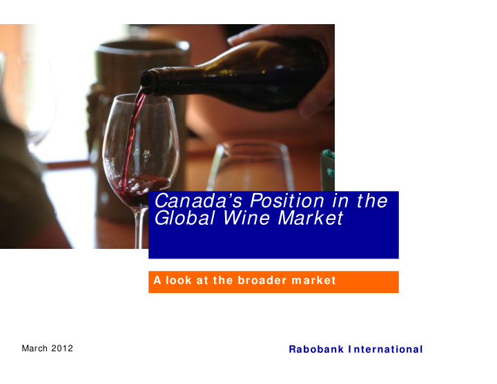 canada s position in the global wine market