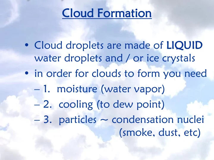 cloud ud forma matio tion