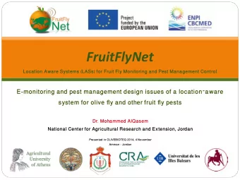 FruitFlyNet  A Locationaware System for Fruit Fly Monitoring and Pest Management Control