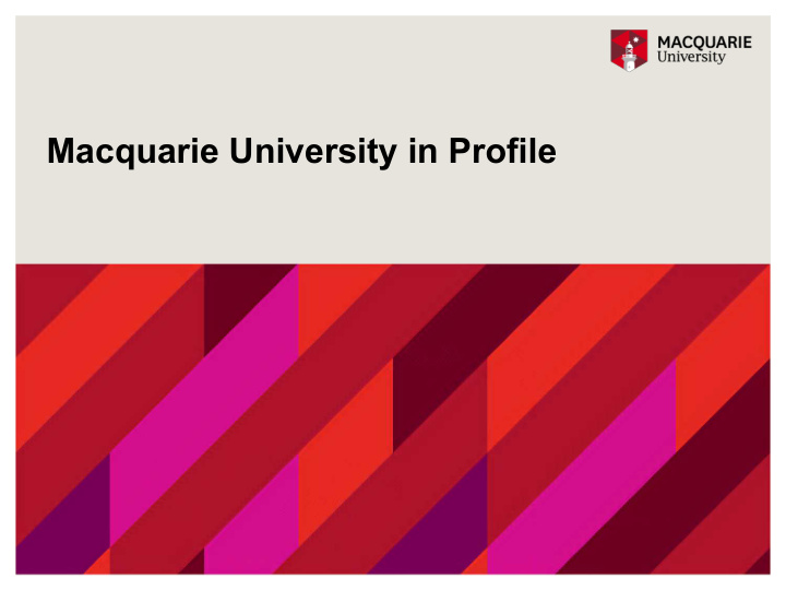 macquarie university in profile macquarie s structures