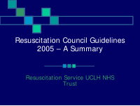 resuscitation council guidelines 2005 a summary