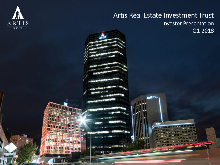 artis tis real estate in investm tment trust