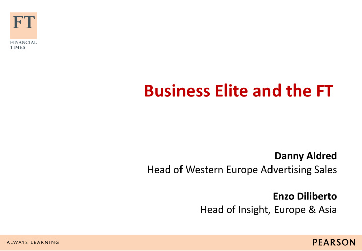 business elite and the ft