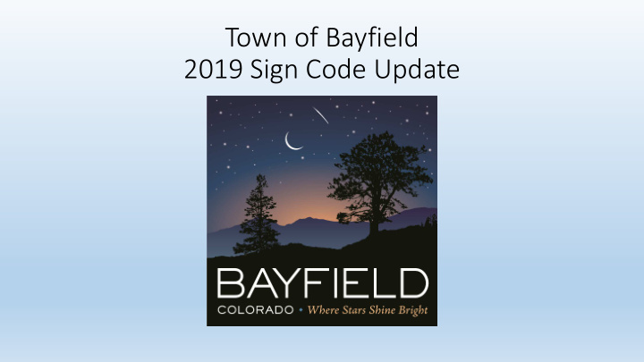 2019 sign code update blanketing