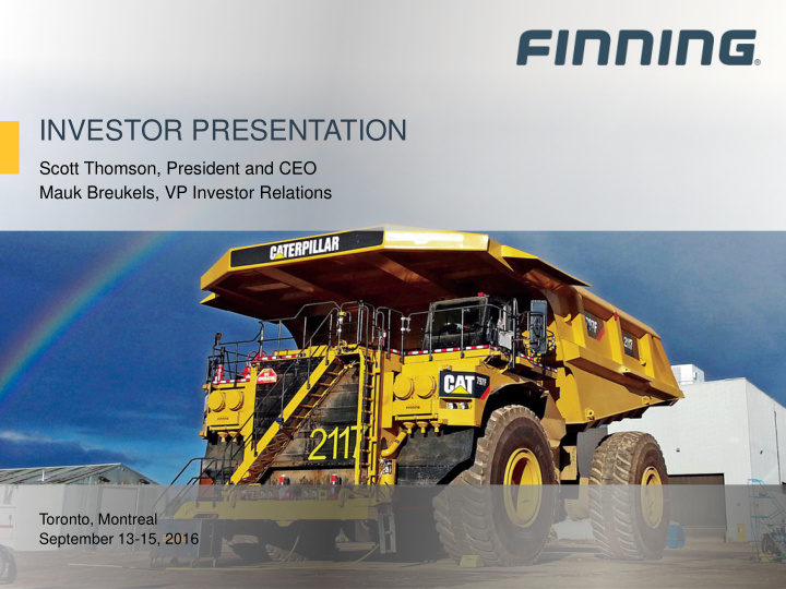 investor presentation