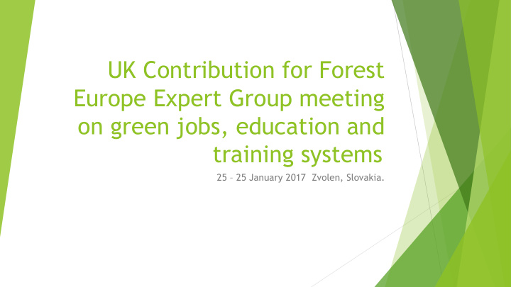 uk contribution for forest europe expert group meeting on