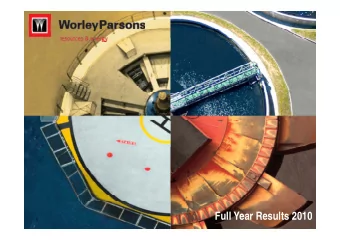 Full Year Results 2010  1  Overview  Continuation of challenging global    economic environment