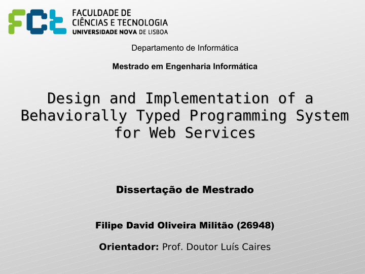 design and implementation of a design and implementation
