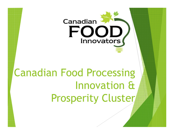 canadian food processing canadian food processing