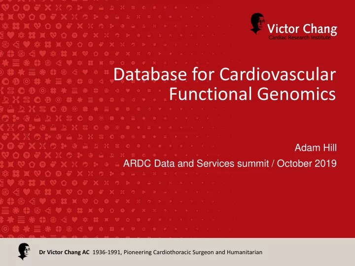 database for cardiovascular