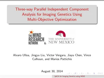 Three-way Parallel Independent Component  Analysis for Imaging Genetics Using  Multi-Objective