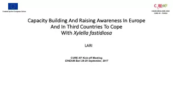 Ca  Capacity Bu  y Building A  And R  Raising A  Awareness I  In E  Europe  And  And In  n Thi