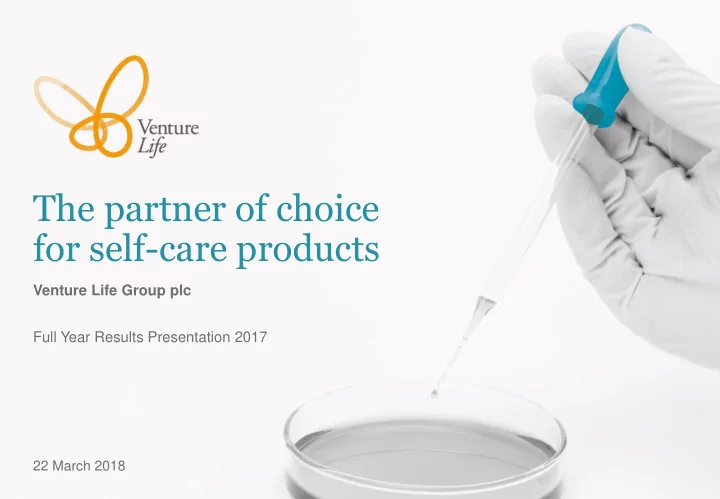 for self care products