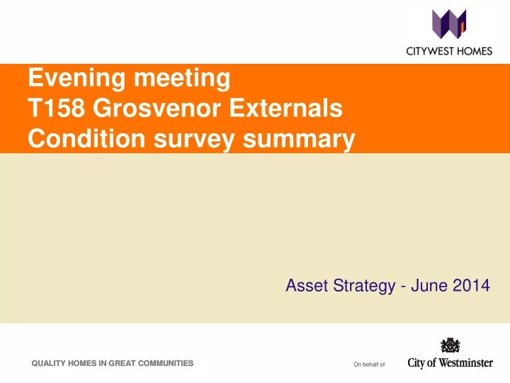 condition survey summary