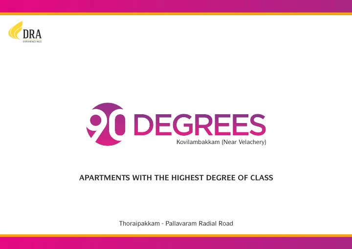 apartments with the highest degree of class