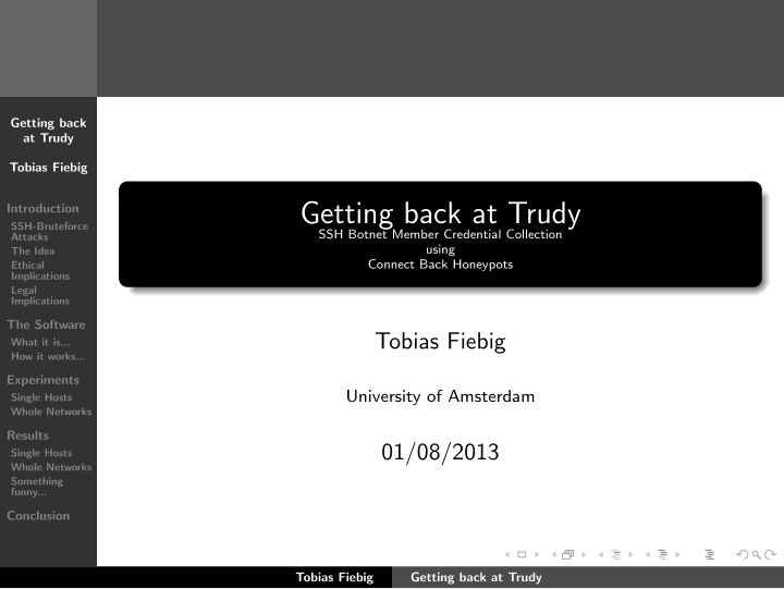 getting back at trudy