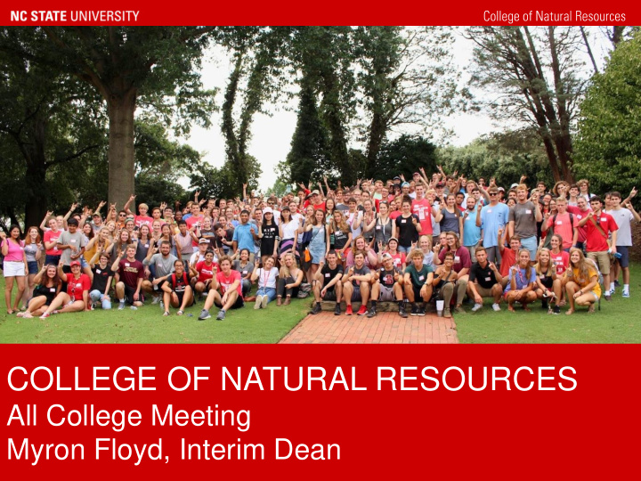 college of natural resources