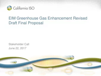 Draft Final Proposal  Stakeholder Call  June 22, 2017  ISO Confidential  Agenda  Time  Topic
