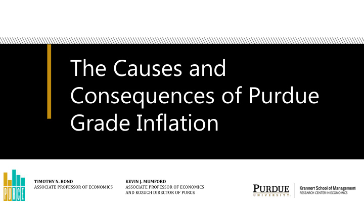 the causes and consequences of purdue grade inflation