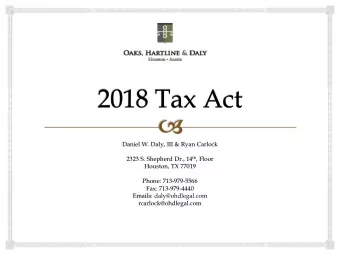 Daniel W. Daly, III &amp; Ryan Carlock 2323 S. Shepherd Dr., 14 th , Floor  Houston, TX 77019