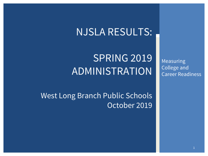 njsla results spring 2019