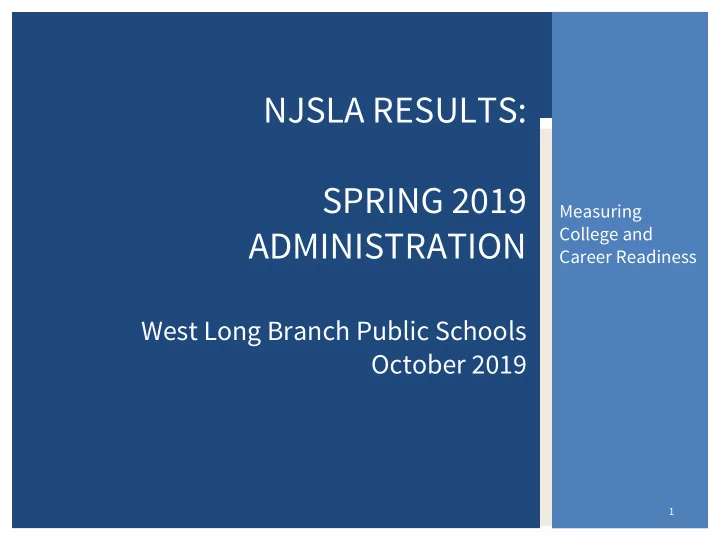 njsla results spring 2019