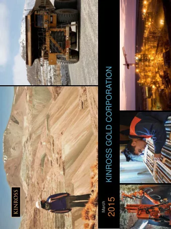 2015  March  CAUTIONARY STATEMENT ON FORWARD-LOOKING  INFORMATION  All statements, other than