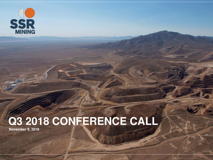 q3 2018 conference call