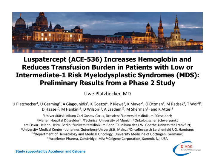 luspatercept ace 536 increases hemoglobin and reduces