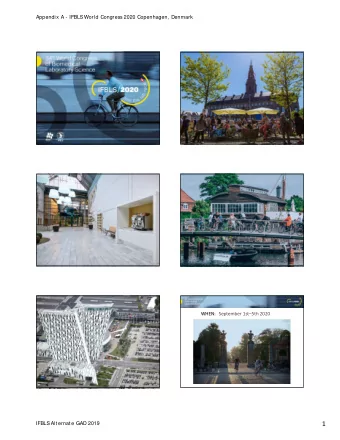 1  IFBLS  Alternate GAD 2019  Appendix A - IFBLS  World Congress 2020 Copenhagen, Denmark Bella Cen