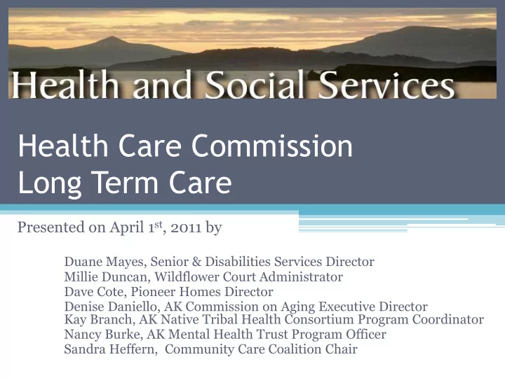 long term care