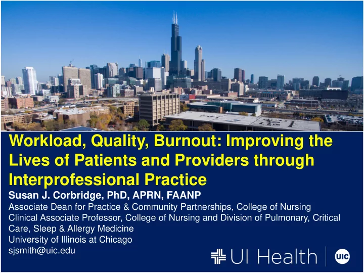 workload quality burnout improving the lives of patients