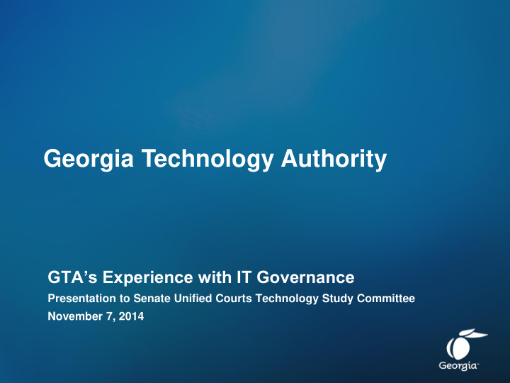 georgia technology authority