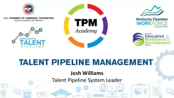 Josh Williams  Talent Pipeline System Leader  Strategy 4:  Strategy 1:  Analyze Talent Flows