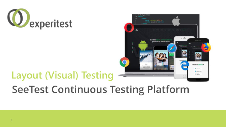 seetest continuous testing platform